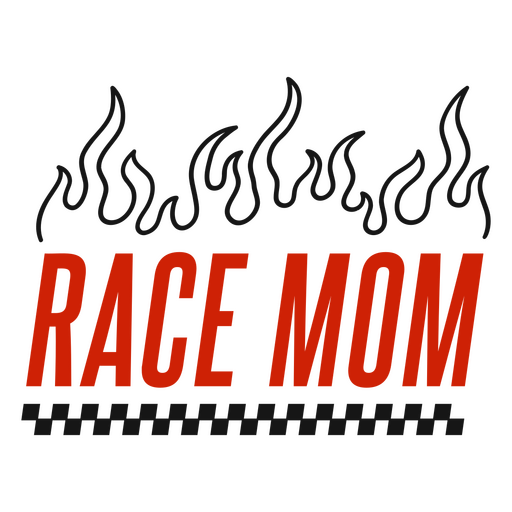 Race mom PNG Design