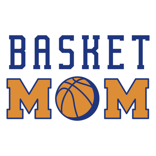 Design esportivo para mamãe de basquete Desenho PNG