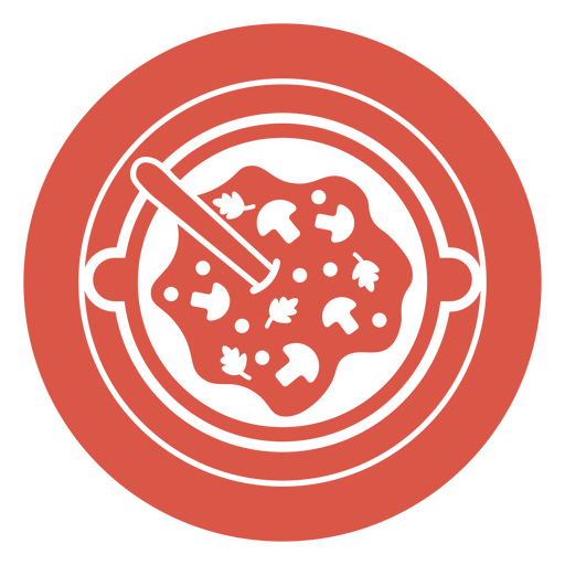 Ilustración divertida de un tazón de sopa Diseño PNG