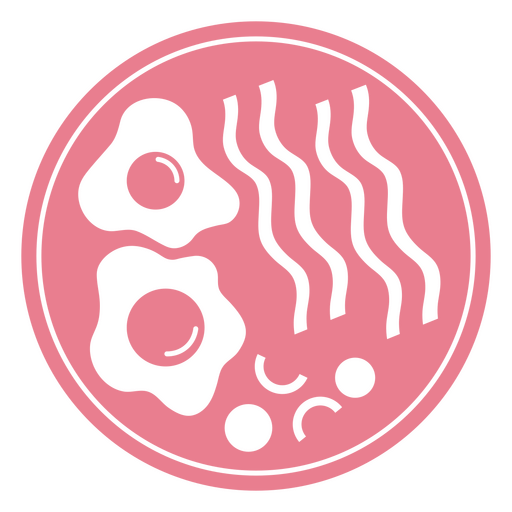 Ilustración divertida de comida para el desayuno Diseño PNG