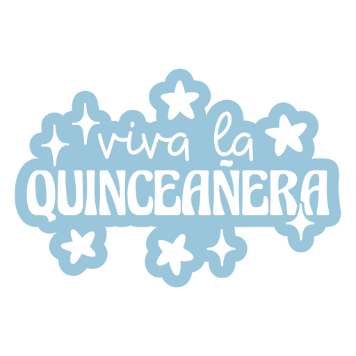 Viva la quinceanera PNG-Design