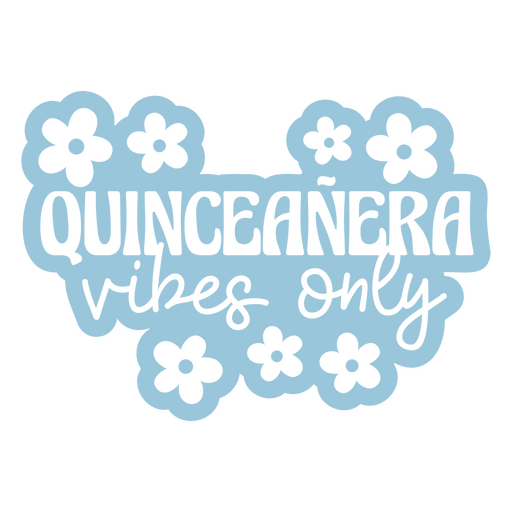 Quinceanera vibes only PNG Design