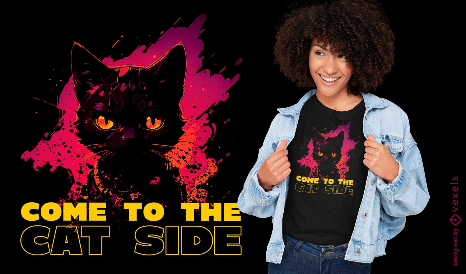Come to the cat side t-shirt design