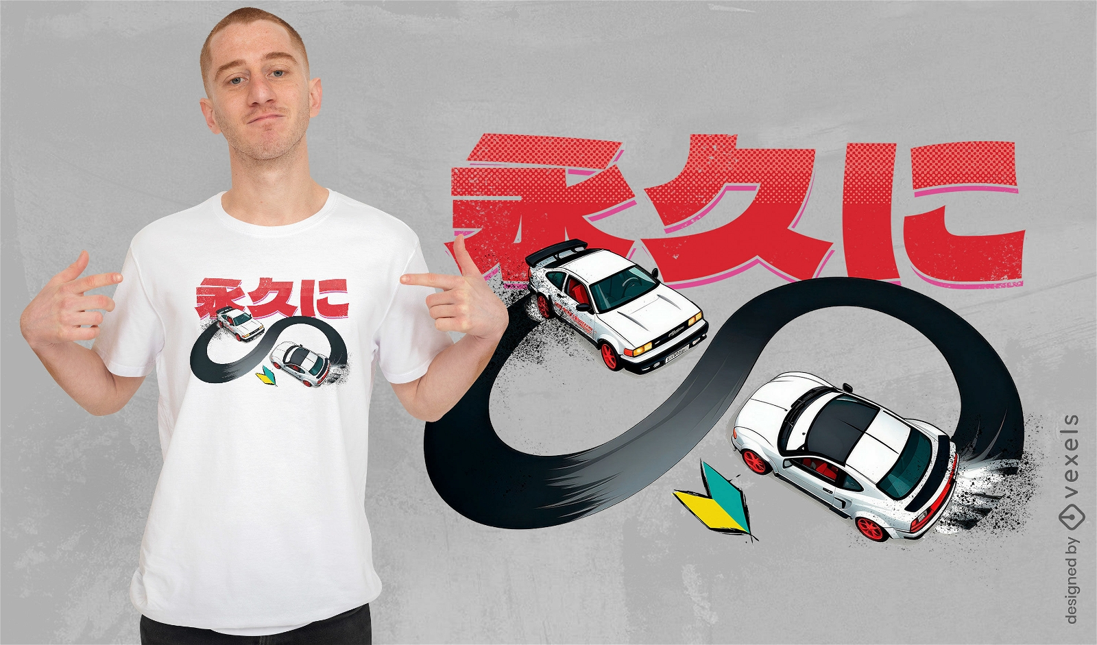Drifting cars t-shirt design