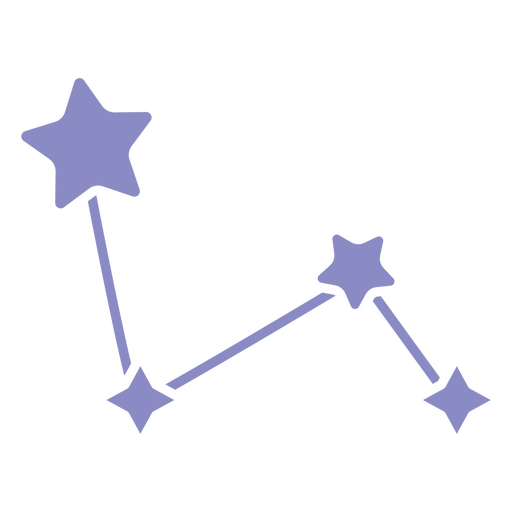 Diseño de constelación estilizada Diseño PNG