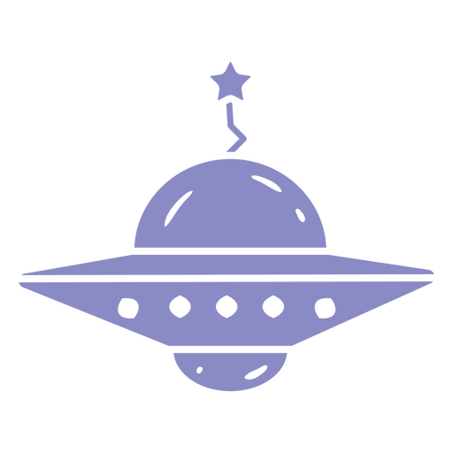 Verspieltes UFO-Illustrationsdesign PNG-Design