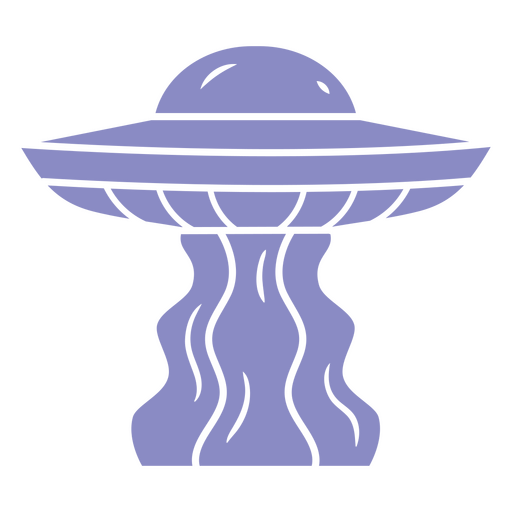 Futuristische UFO-Illustration PNG-Design