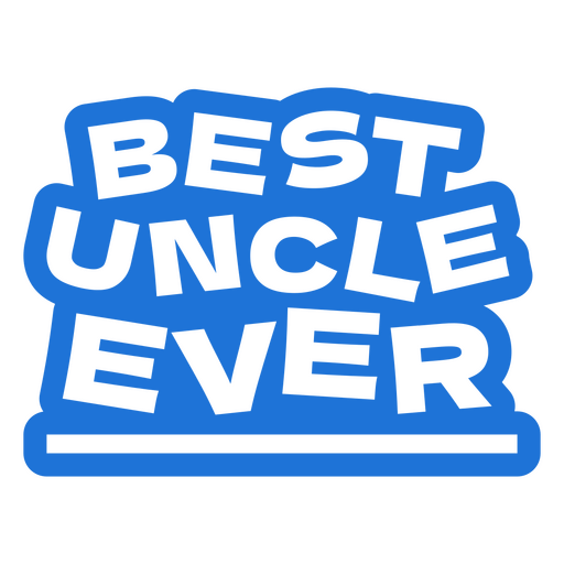 Bester Onkel aller Zeiten PNG-Design