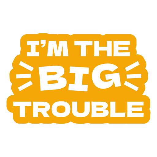 Ich bin das große Problem PNG-Design