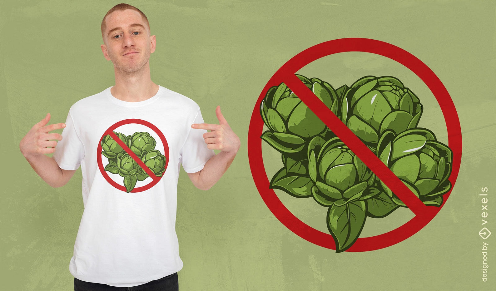 No Brussels sprouts t-shirt design