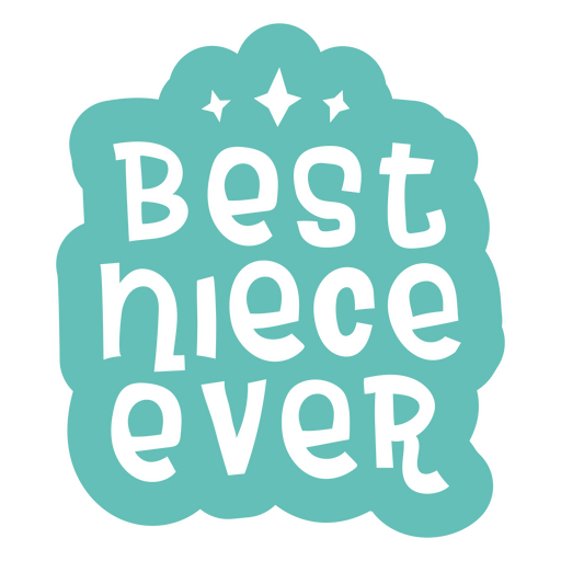 Design divertido para demonstrar apreço pela sobrinha Desenho PNG