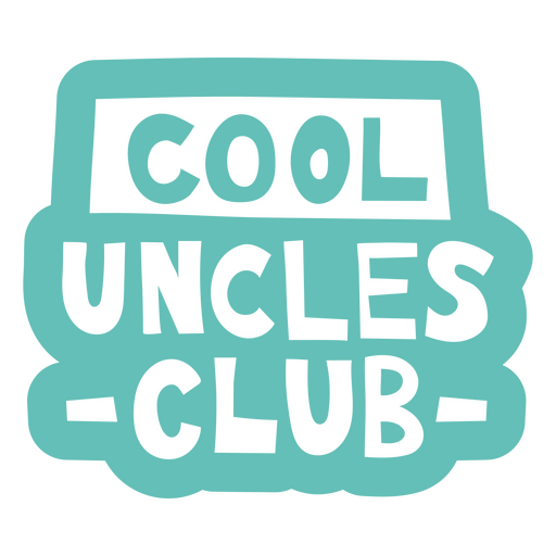 Cooler Onkelclub PNG-Design