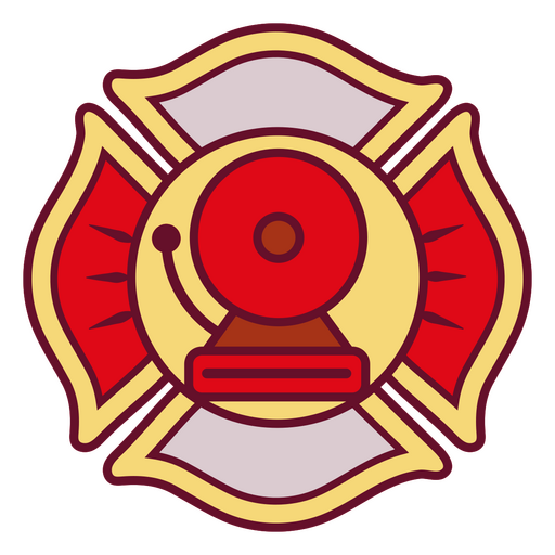 Logotipo del departamento de bomberos Diseño PNG