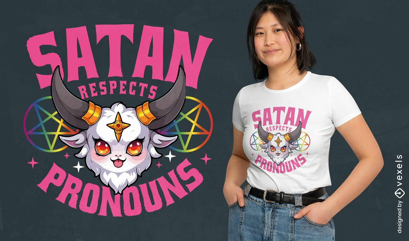 Pronomes respeitam o design de camisetas