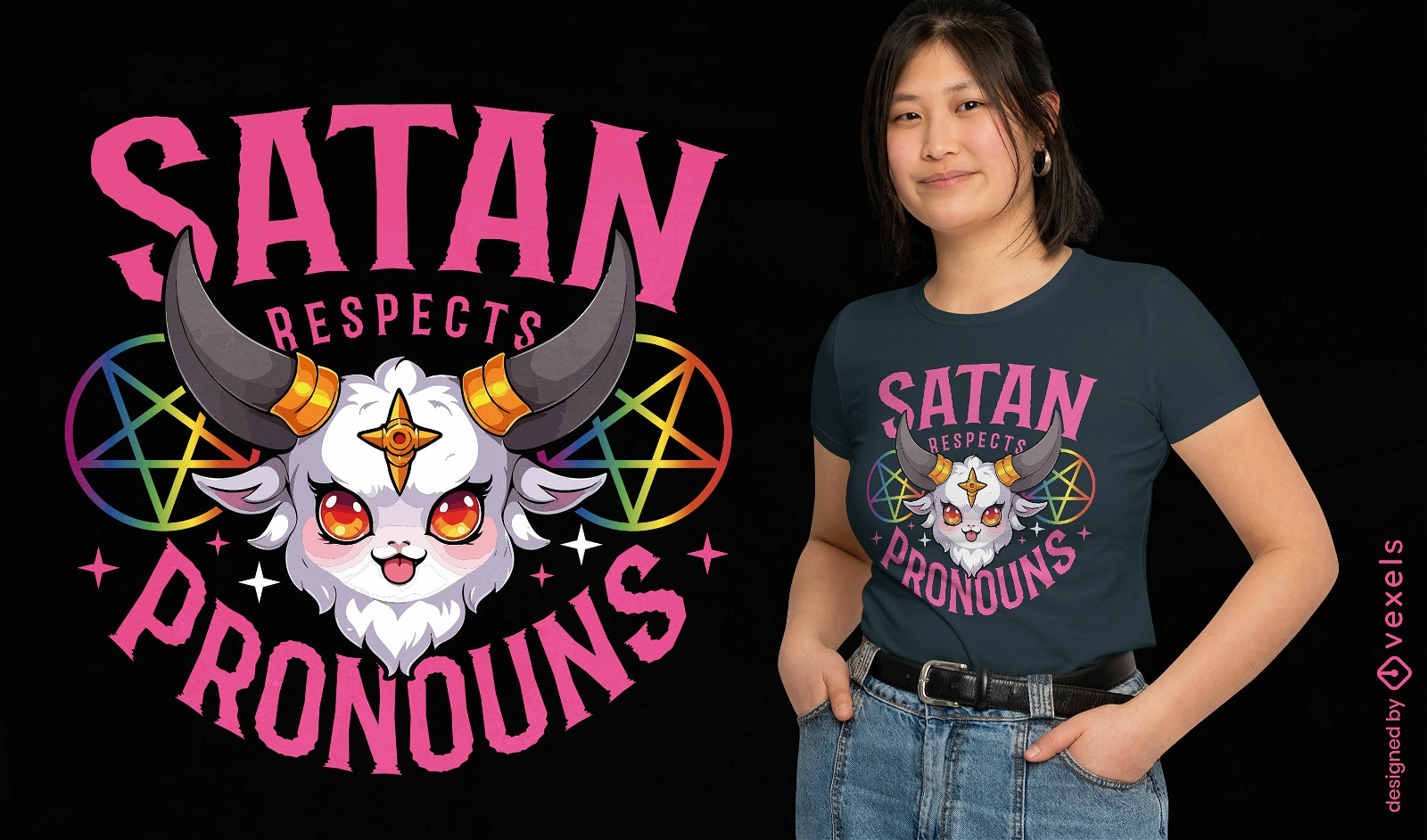 Pronouns respect t-shirt design