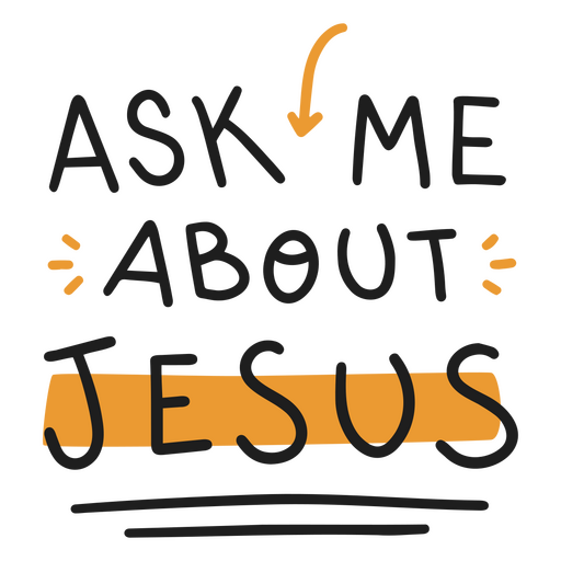 Pregúntame sobre el diseño lúdico de Jesús Diseño PNG