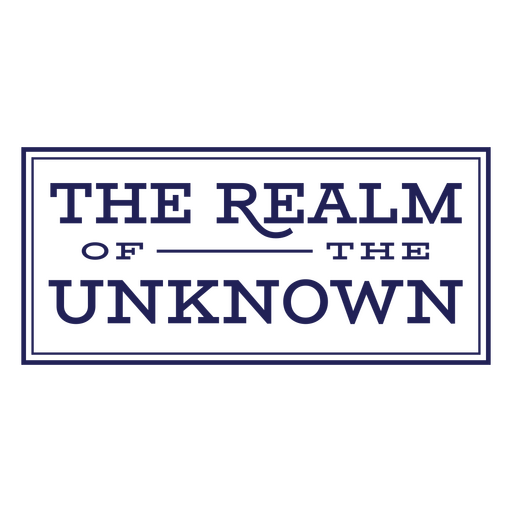 The realm of the unknown PNG Design