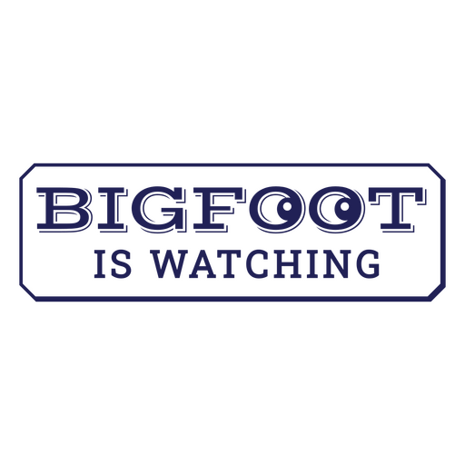 Bigfoot schaut zu PNG-Design