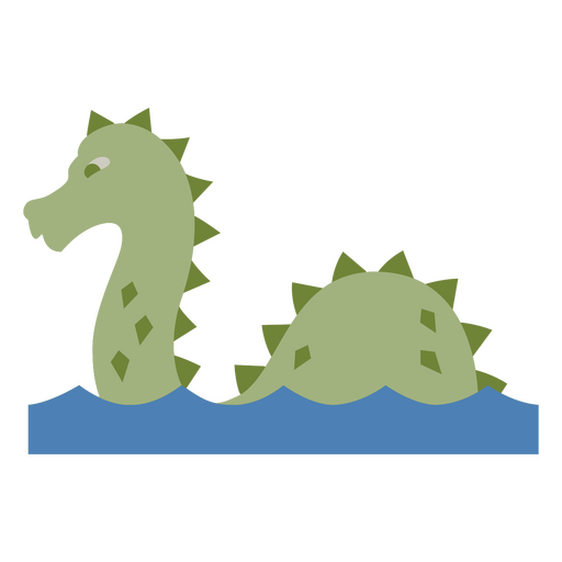 dragón en agua Diseño PNG
