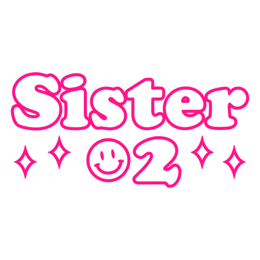 Sister 02 PNG Design