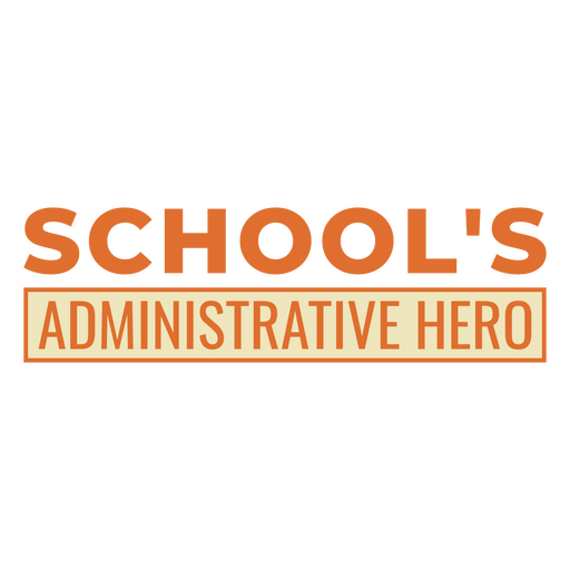 School administrative hero PNG Design