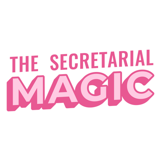 La magia secretarial Diseño PNG
