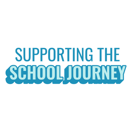 Supporting the school journey PNG Design