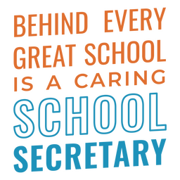 Behind Every Great School Is A Caring School Secretary PNG & SVG Design ...