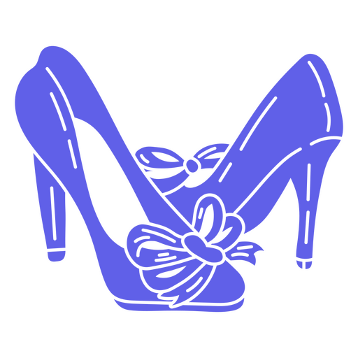 Blaue High Heels für Damen PNG-Design