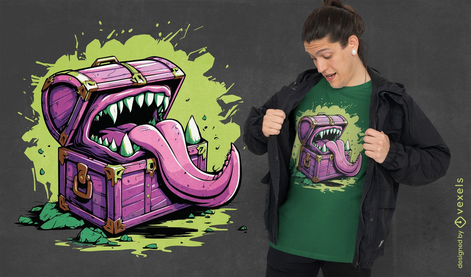 Monster chest t-shirt design