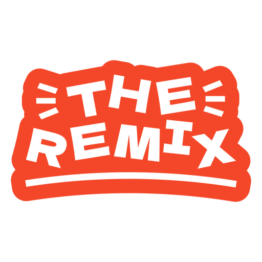 O logotipo do remix Desenho PNG