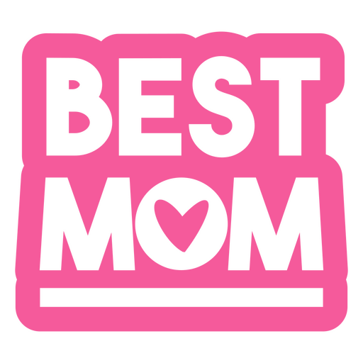Best mom pink quote PNG Design