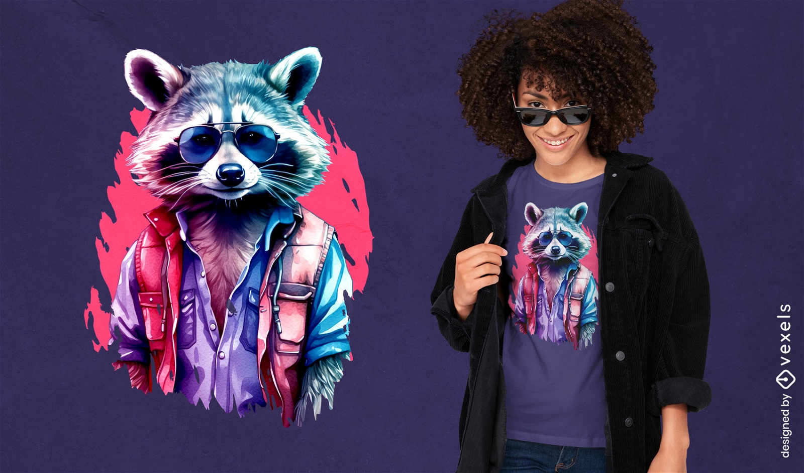 Rizz raccoon t-shirt design