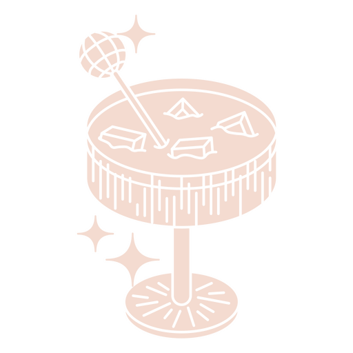 Cake stand with decorations PNG Design