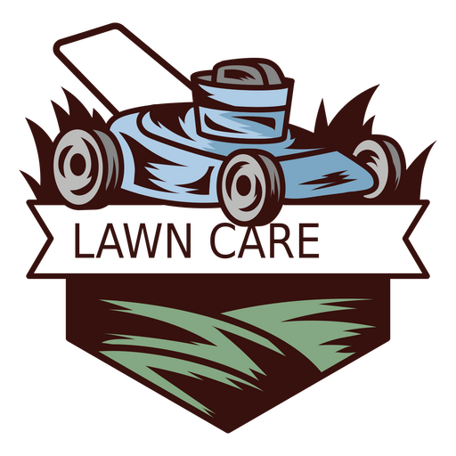 Lawn care badge PNG Design
