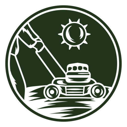 Grafikdesign für Rasenmäher PNG-Design
