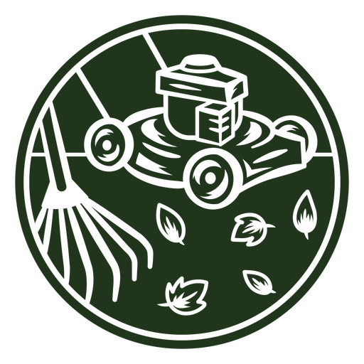 Diseño de emblema de equipo de jardinería Diseño PNG
