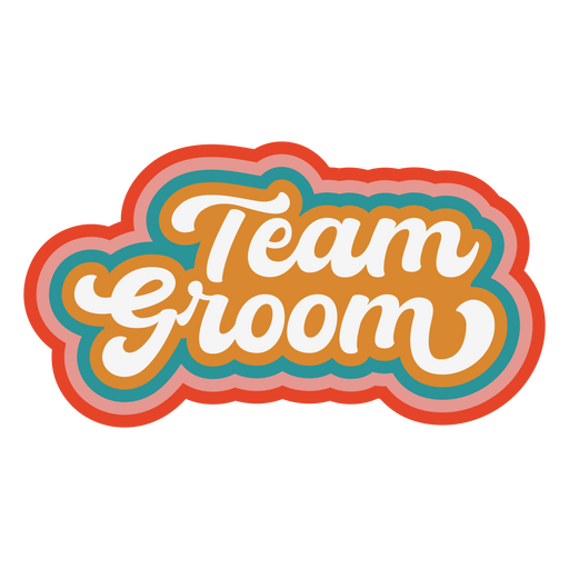 Team groom PNG Design