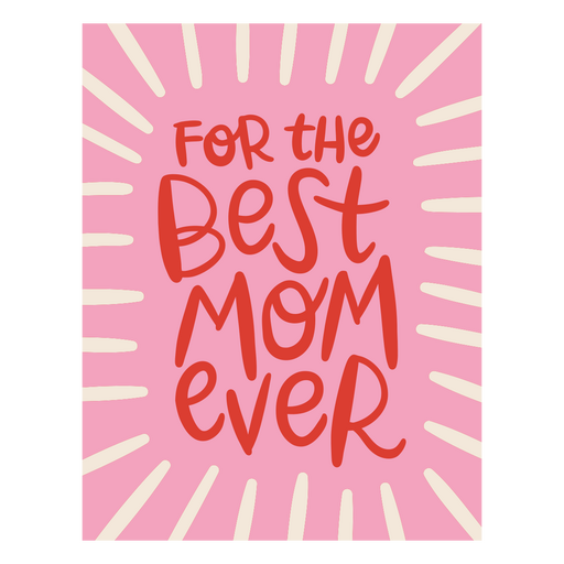 Design de pôster fofo e divertido para o Dia das Mães Desenho PNG