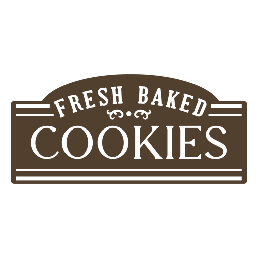 Fresh baked cookies PNG Design