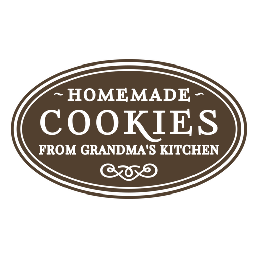 Homemade cookies from grandma's kitchen PNG Design