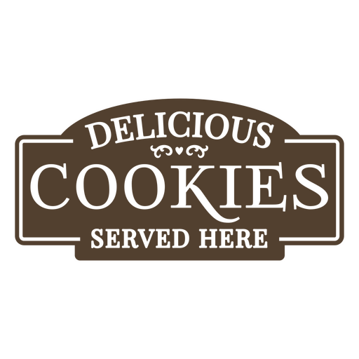 Delicious cookies served here PNG Design