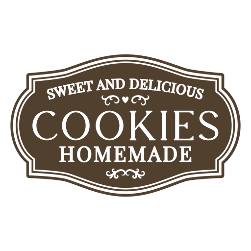Sweet and delicious cookies homemade PNG Design