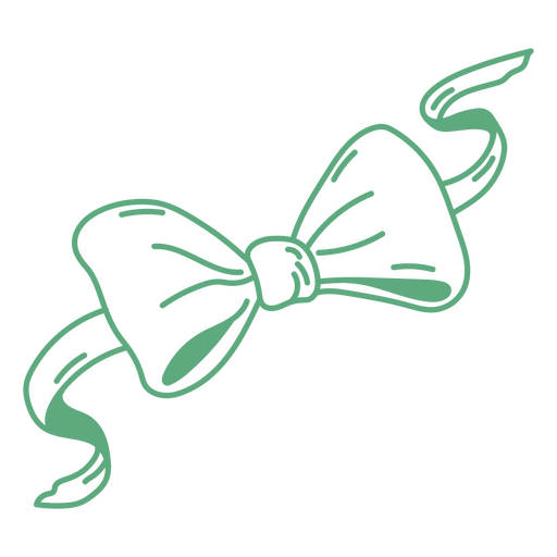Green bow tie PNG Design