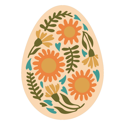 Decoração de ovo colorido Desenho PNG