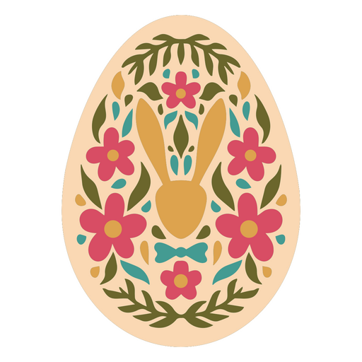 Decoración colorida de huevos de Pascua Diseño PNG