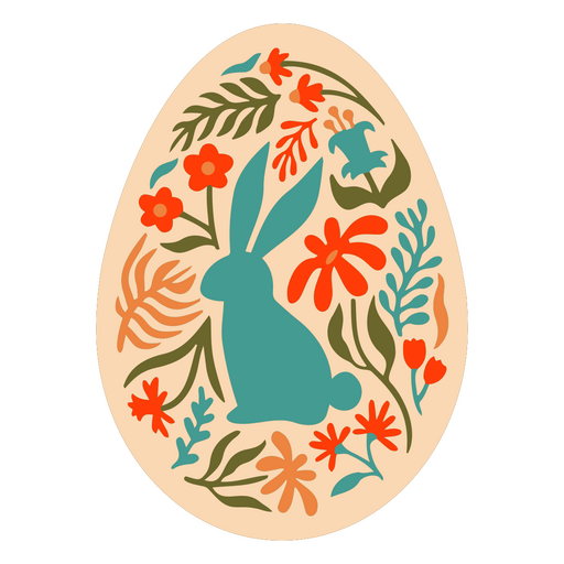 Bunny egg decoration PNG Design