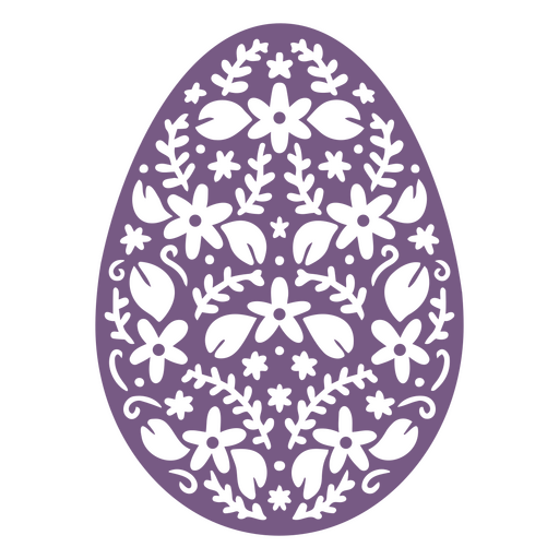 Decoração de ovo roxo Desenho PNG