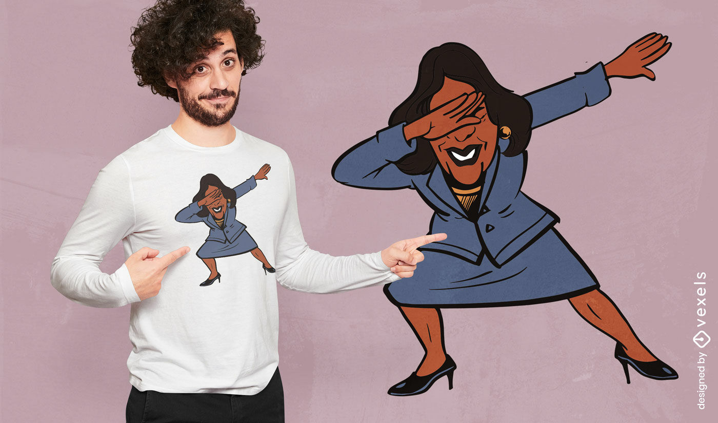 Diseño de camiseta de Kamala Harris dabbing