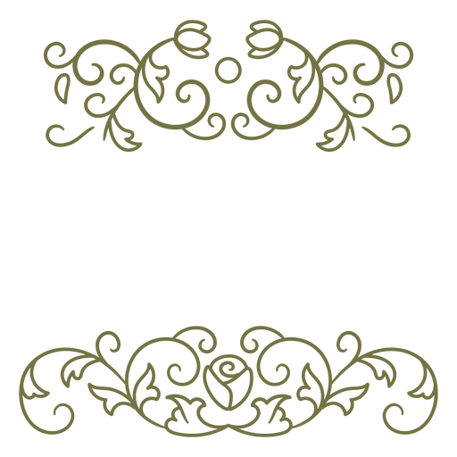 Ornate decorative designs PNG Design
